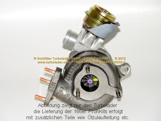 Schlütter Turbolader 166-00050 - Kompresors, Turbopūte adetalas.lv