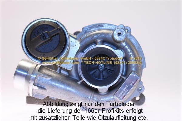 Schlütter Turbolader 166-00820 - Kompresors, Turbopūte adetalas.lv