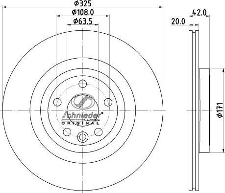 SCHNIEDER AUTOTECH LRS55.00354 - Bremžu diski adetalas.lv