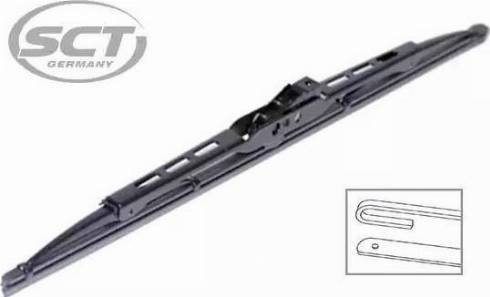 SCT-MANNOL 9482 REAR WIPER - Stikla tīrītāja slotiņa adetalas.lv