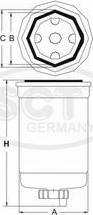 SCT-MANNOL ST 6111 - Degvielas filtrs adetalas.lv