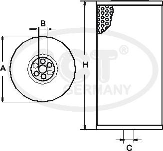 SCT-MANNOL SC 7029 - Degvielas filtrs adetalas.lv