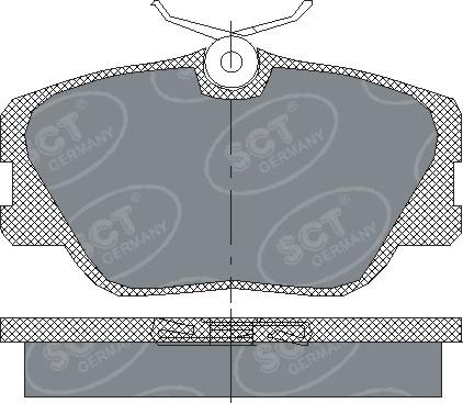 SCT-MANNOL SP 167 PR - Bremžu uzliku kompl., Disku bremzes adetalas.lv