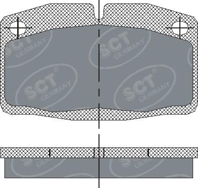 SCT-MANNOL SP 105 PR - Bremžu uzliku kompl., Disku bremzes adetalas.lv