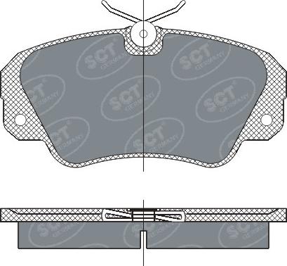 SCT-MANNOL SP 287 PR - Bremžu uzliku kompl., Disku bremzes adetalas.lv