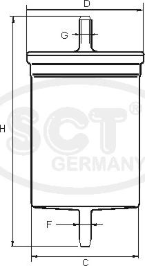 SCT-MANNOL ST 374 - Degvielas filtrs adetalas.lv