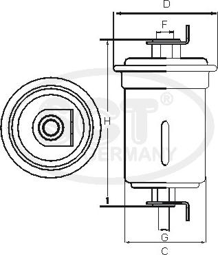 SCT-MANNOL ST 784 - Degvielas filtrs adetalas.lv