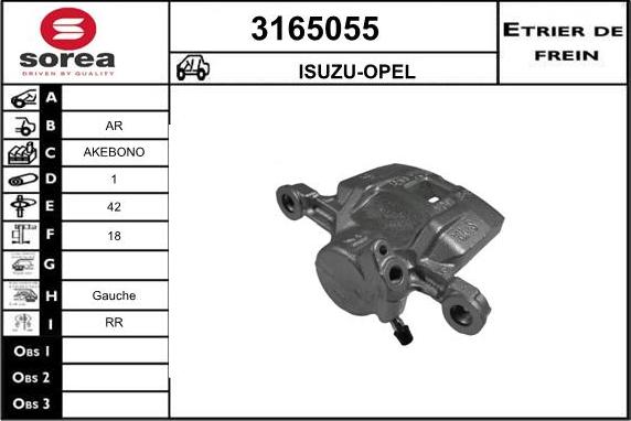 Sera 3165055 - Bremžu suports adetalas.lv