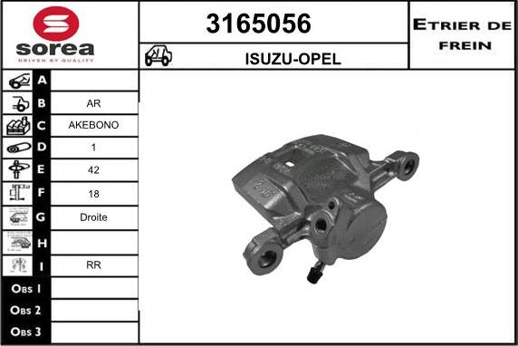 Sera 3165056 - Bremžu suports adetalas.lv