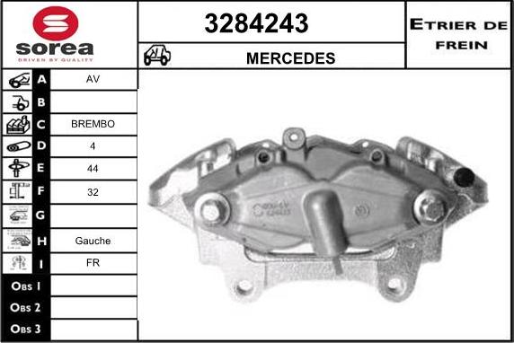 Sera 3284243 - Bremžu suports adetalas.lv