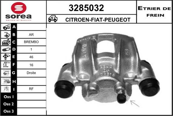 Sera 3285032 - Bremžu suports adetalas.lv