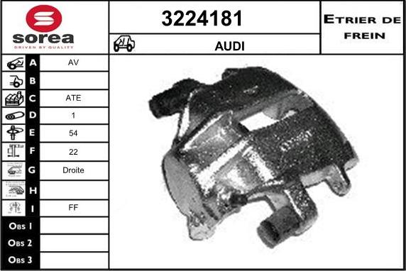 Sera 3224181 - Bremžu suports adetalas.lv