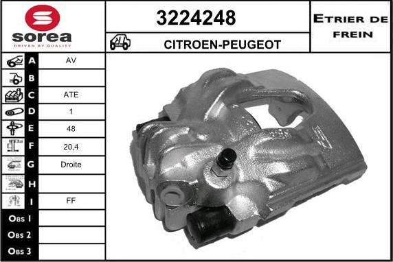 Sera 3224248 - Bremžu suports adetalas.lv