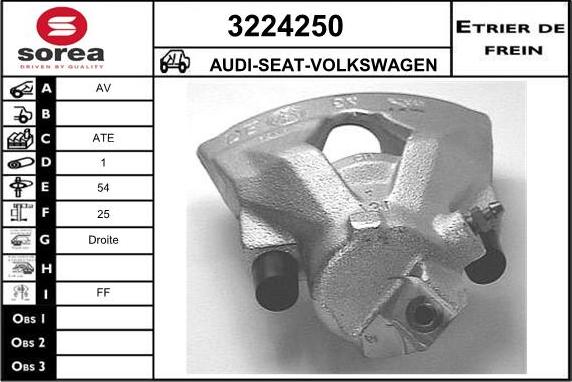 Sera 3224250 - Bremžu suports adetalas.lv