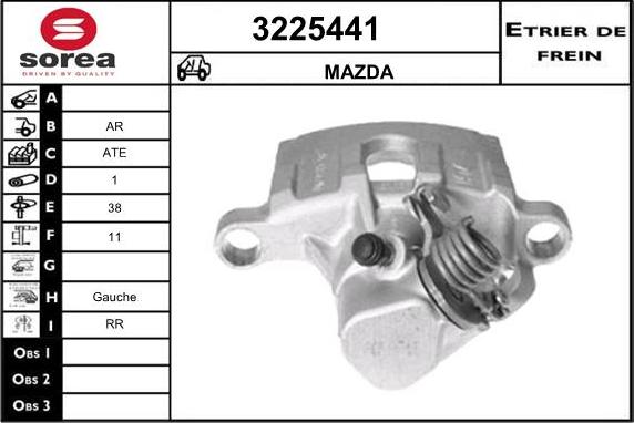 Sera 3225441 - Bremžu suports adetalas.lv