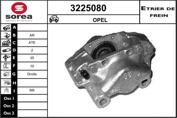 Sera 3225080 - Bremžu suports adetalas.lv