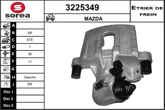 Sera 3225349 - Bremžu suports adetalas.lv