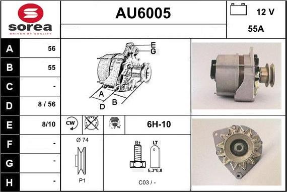 Sera AU6005 - Ģenerators adetalas.lv