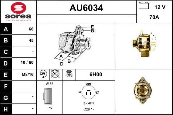 Sera AU6034 - Ģenerators adetalas.lv