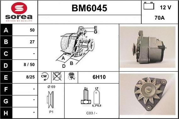 Sera BM6045 - Ģenerators adetalas.lv