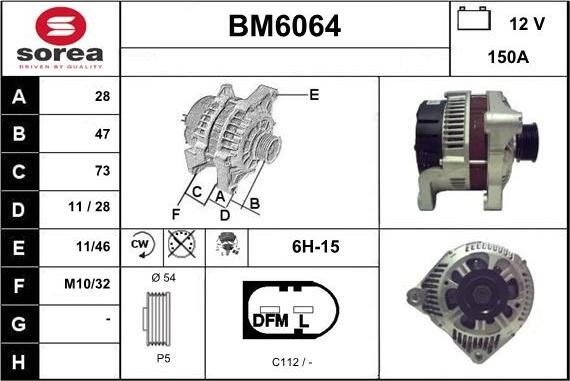 Sera BM6064 - Ģenerators adetalas.lv