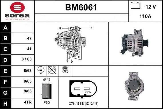 Sera BM6061 - Ģenerators adetalas.lv