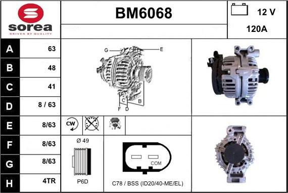 Sera BM6068 - Ģenerators adetalas.lv