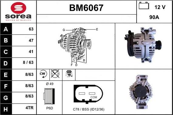 Sera BM6067 - Ģenerators adetalas.lv