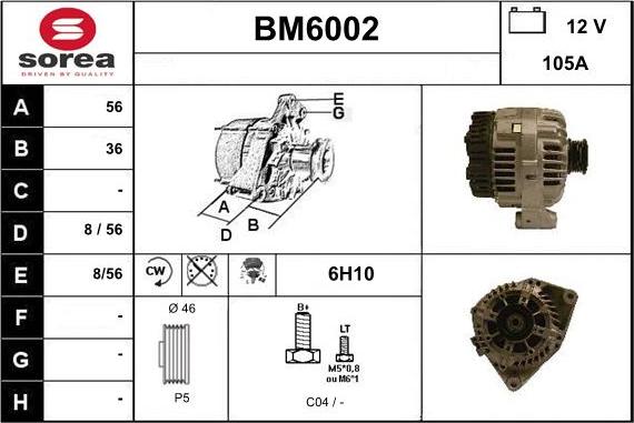 Sera BM6002 - Ģenerators adetalas.lv