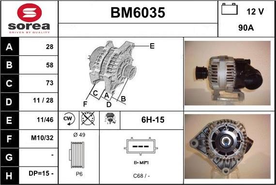 Sera BM6035 - Ģenerators adetalas.lv