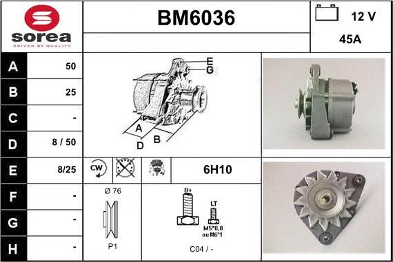 Sera BM6036 - Ģenerators adetalas.lv