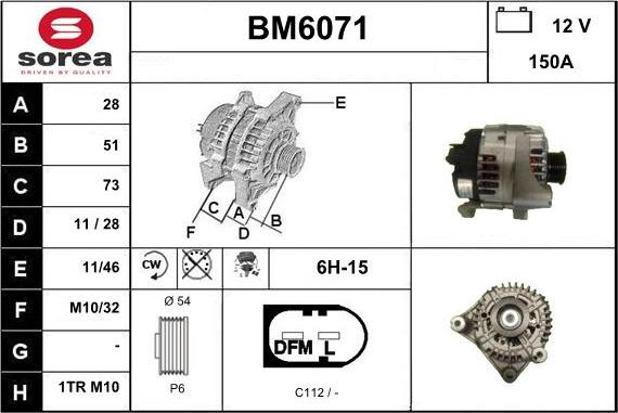 Sera BM6071 - Ģenerators adetalas.lv