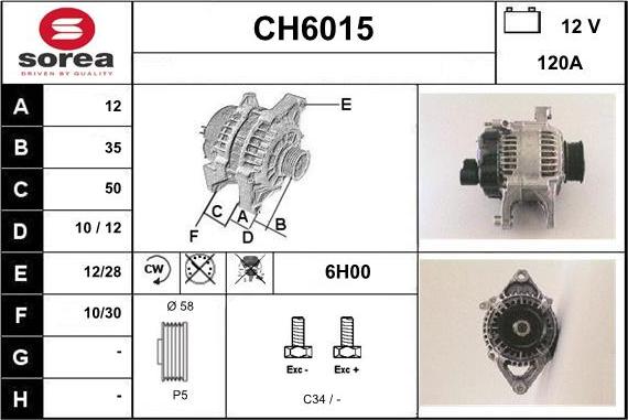 Sera CH6015 - Ģenerators adetalas.lv