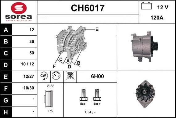 Sera CH6017 - Ģenerators adetalas.lv