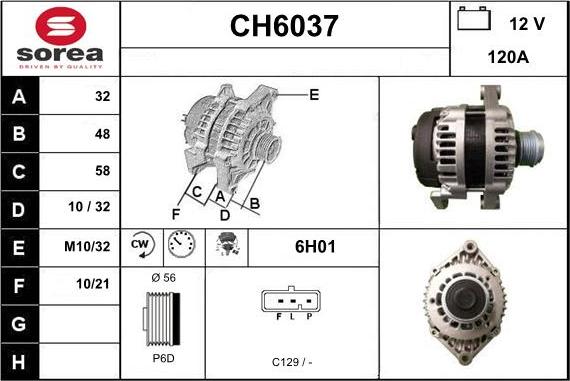 Sera CH6037 - Ģenerators adetalas.lv