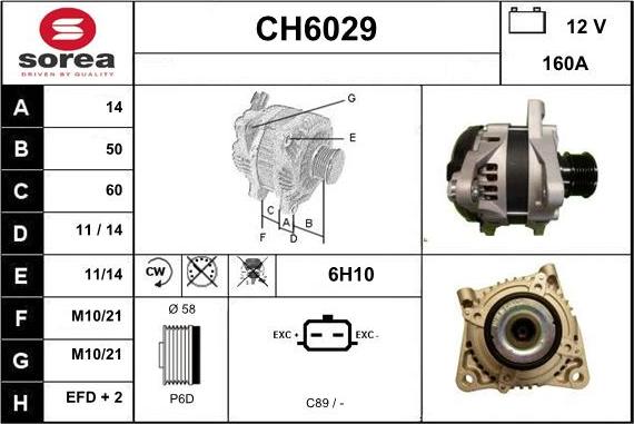 Sera CH6029 - Ģenerators adetalas.lv