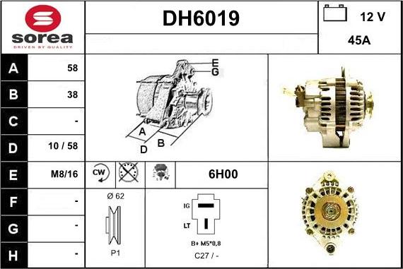 Sera DH6019 - Ģenerators adetalas.lv