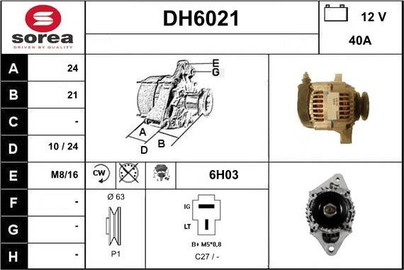 Sera DH6021 - Ģenerators adetalas.lv