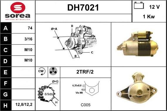 Sera DH7021 - Starteris adetalas.lv