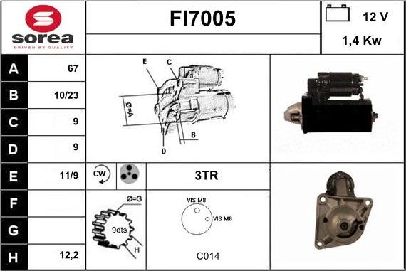 Sera FI7005 - Starteris adetalas.lv