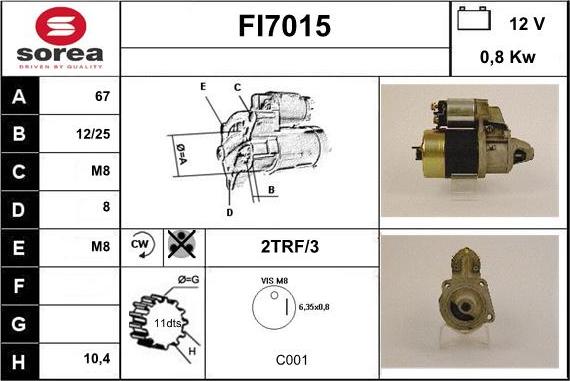 Sera FI7015 - Starteris adetalas.lv