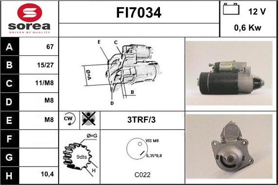 Sera FI7034 - Starteris adetalas.lv