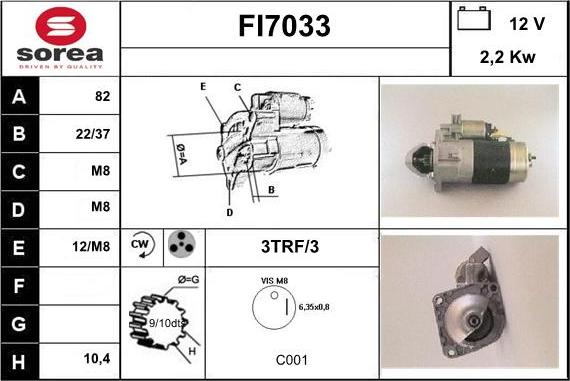 Sera FI7033 - Starteris adetalas.lv