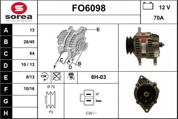 Sera FO6098 - Ģenerators adetalas.lv