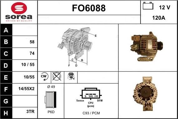 Sera FO6088 - Ģenerators adetalas.lv