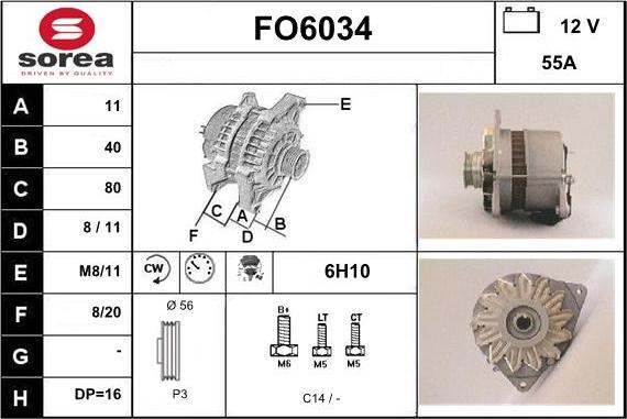 Sera FO6034 - Ģenerators adetalas.lv