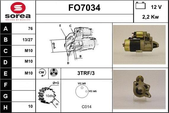 Sera FO7034 - Starteris adetalas.lv