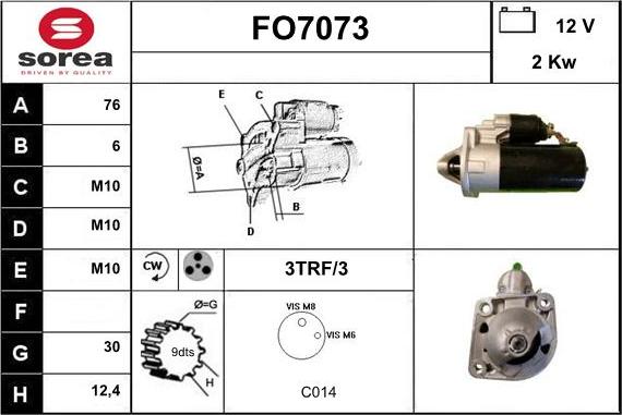 Sera FO7073 - Starteris adetalas.lv