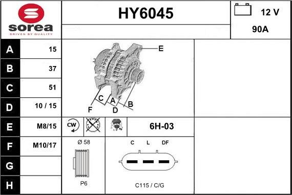 Sera HY6045 - Ģenerators adetalas.lv