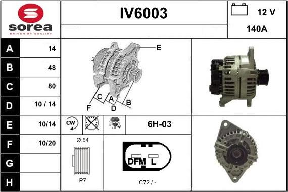 Sera IV6003 - Ģenerators adetalas.lv